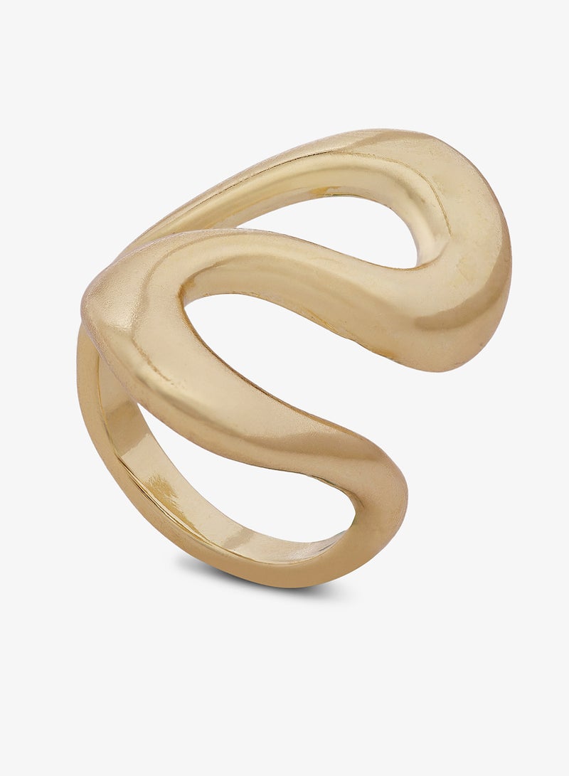 Ginger Chunky Gold Ring - Image 1