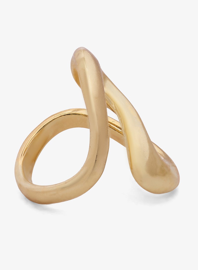 Ginger Chunky Gold Ring - Image 2