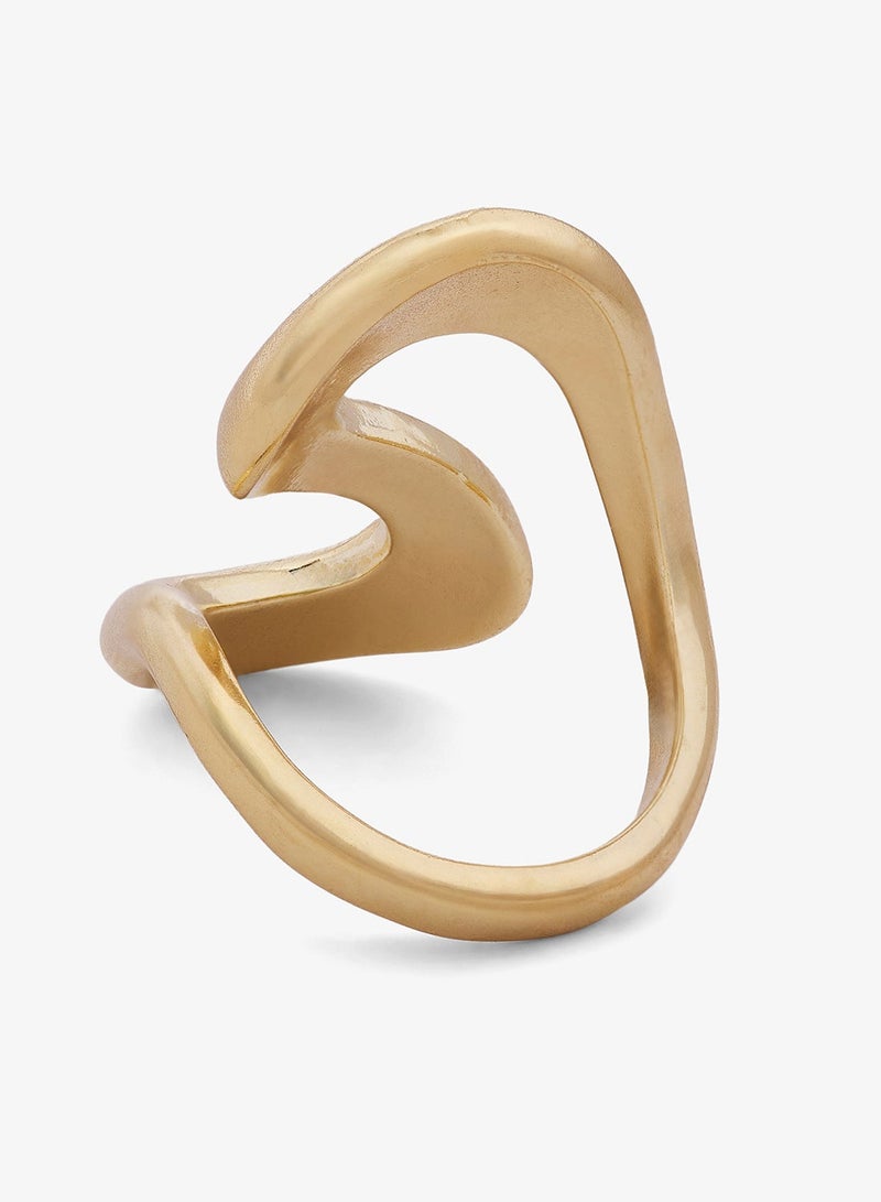 Ginger Chunky Gold Ring - Image 4