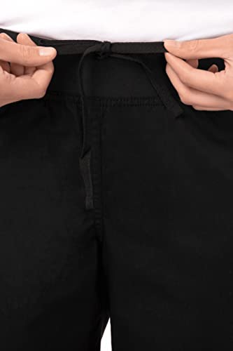 Chef Works Women's Lightweight Slim Chef Pants, Black, Small - Image 4