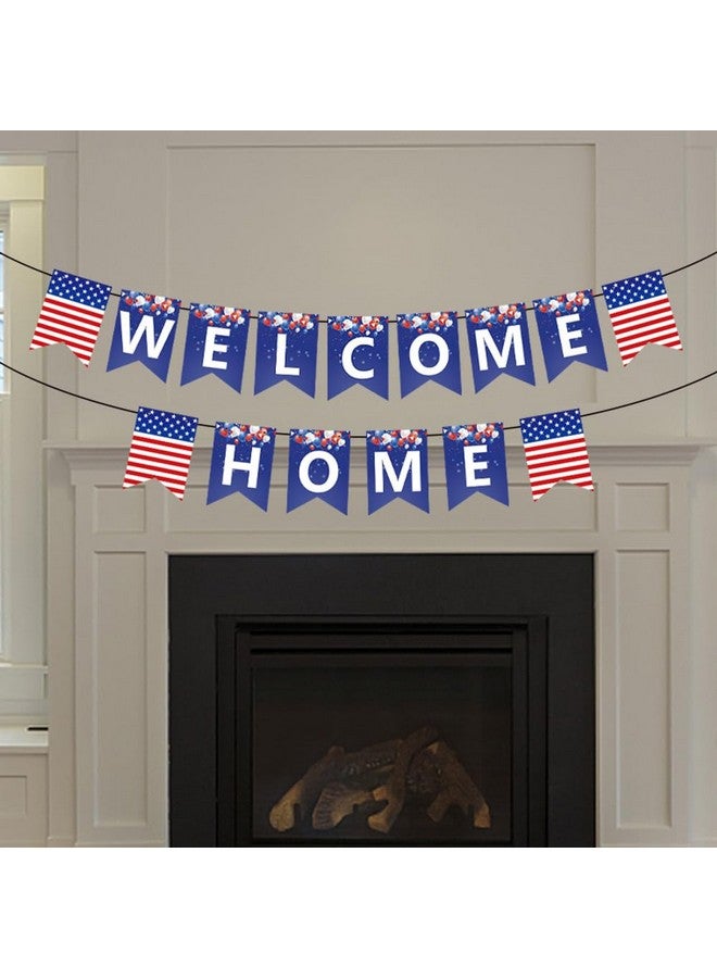 CupaPlay Military Welcome Home Banner Decorations We are So Proud of You Military Return Burlap Patriotic USA Army Themed Party Supplies Favors Red White Blue - Image 5