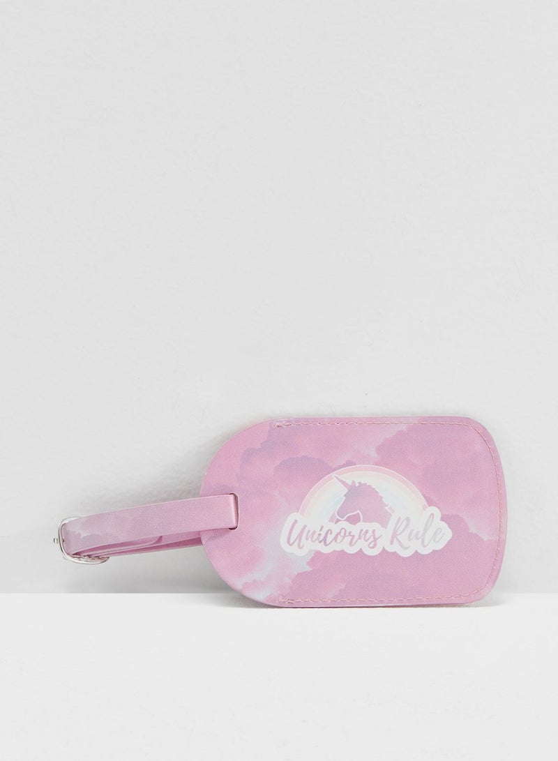 بينك كاكتوس طقم من حافظة جواز سفر وحافظة لبطاقة تعريف الأمتعة - Image 3