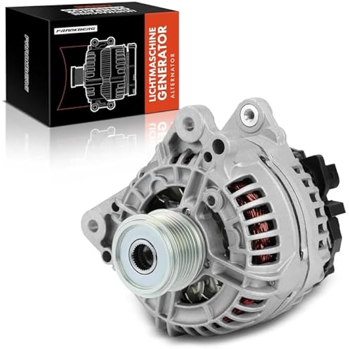 Frankberg Alternator Generator 140A Compatible with A1 8X1 8XK 2010-2015 A3 8P1 2003-2012 Altea 5P1 2004-2015 Leon 1P1 2005-2012 Fabia II 542012012 2012 0-201. 4 Replace# 06F903023F - Image 1