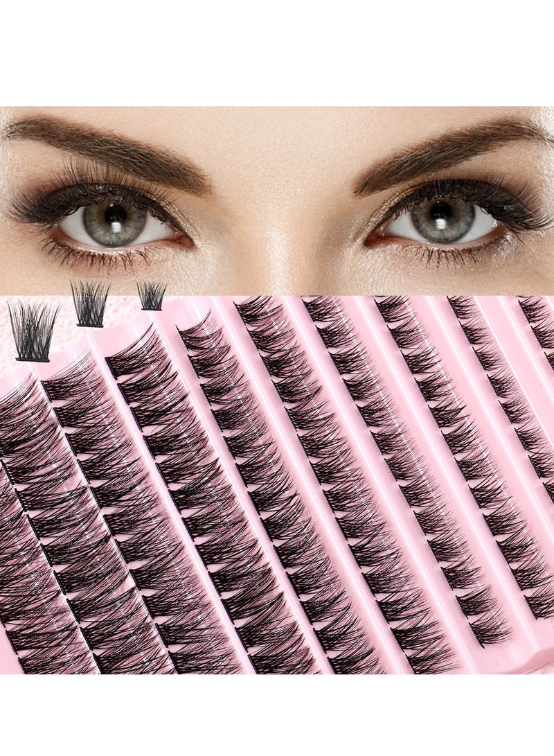 لاشز إم دي الفردية الرموش العنقودية الرموش DIY رمش نظرة طبيعية 3D تأثير الأسود الفردية الرموش الصناعية مع الغراء رمش - Image 1