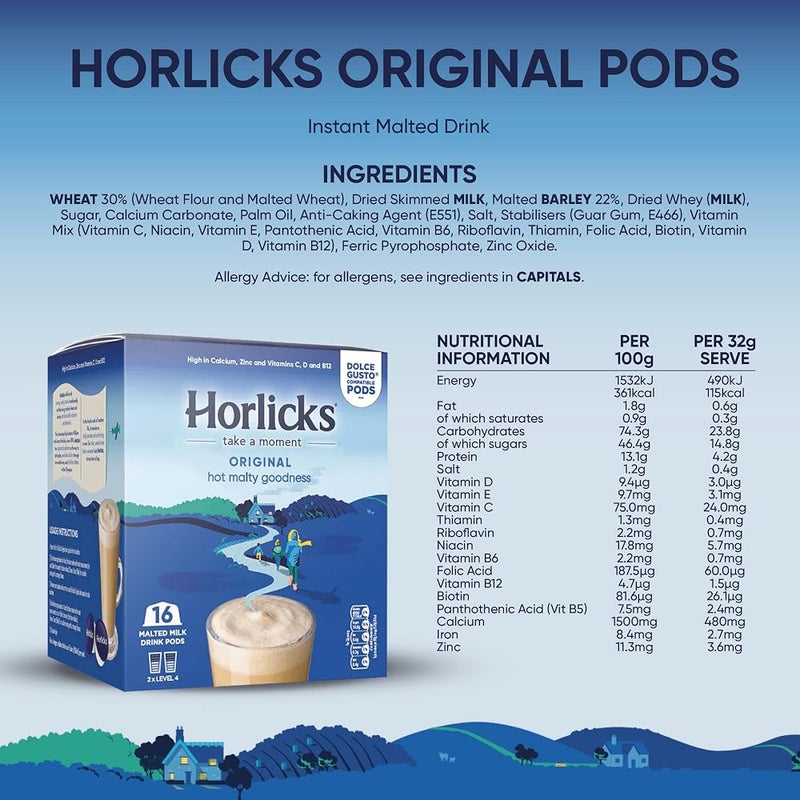 Horlicks Dolce Gusto Compatible Pods (Original, 48 Pods) - Image 2