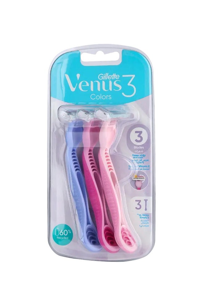 Gillette Gillette Razor Simply Venus Plus 3 Pcs 