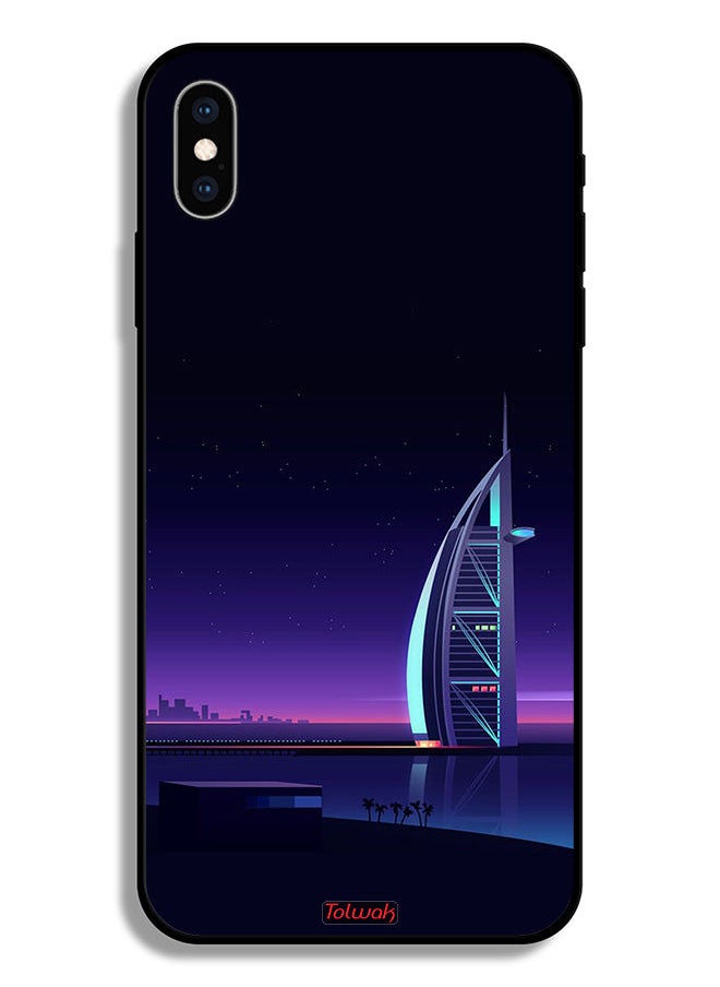 Tolwak Apple iPhone XS Protective Case Burj Arab Digital Art  - Image 2