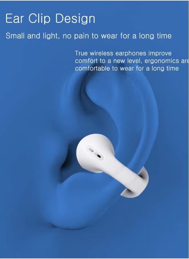 Generic - Wireless Bluetooth 5.3 Headphones with Mic TWS White - Image 1
