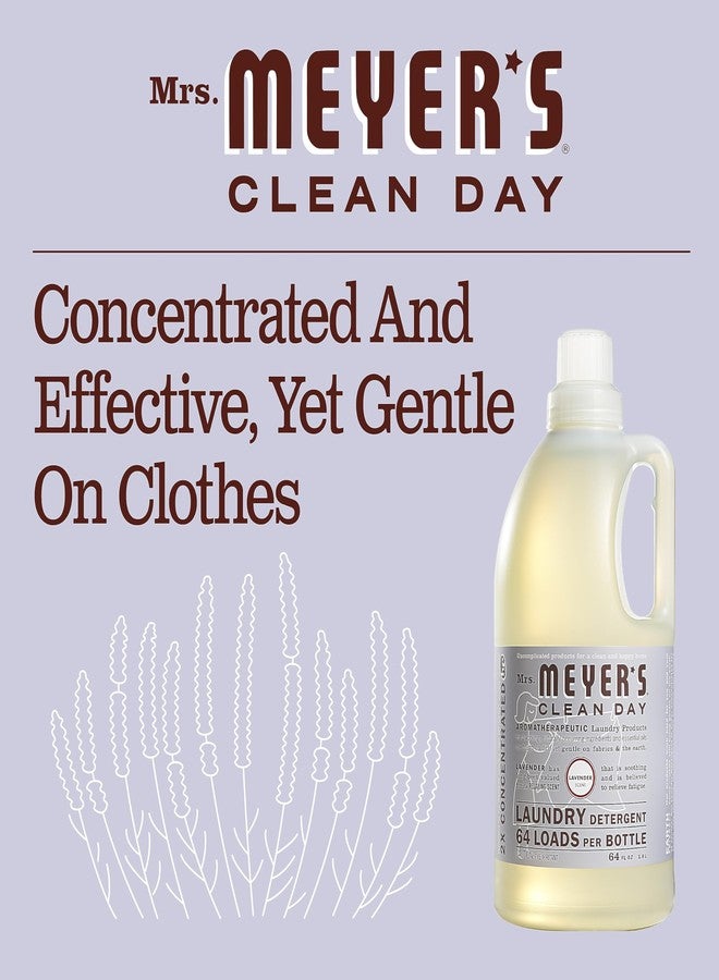 Mrs. Meyer's Laundry Detergent 2X Concentrated Lavender 64 FL Oz - Image 4