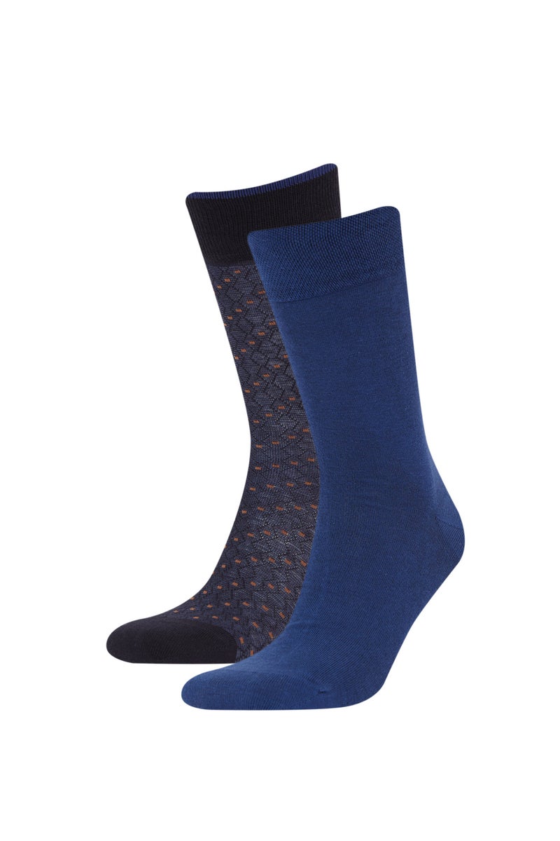 DeFacto Man Man Seamless 2 Piece Cotton Long Socks - Image 1