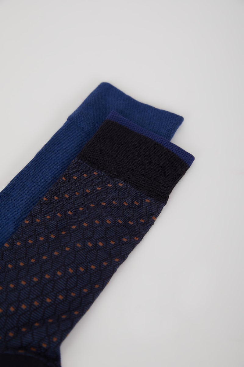 DeFacto Man Man Seamless 2 Piece Cotton Long Socks - Image 4