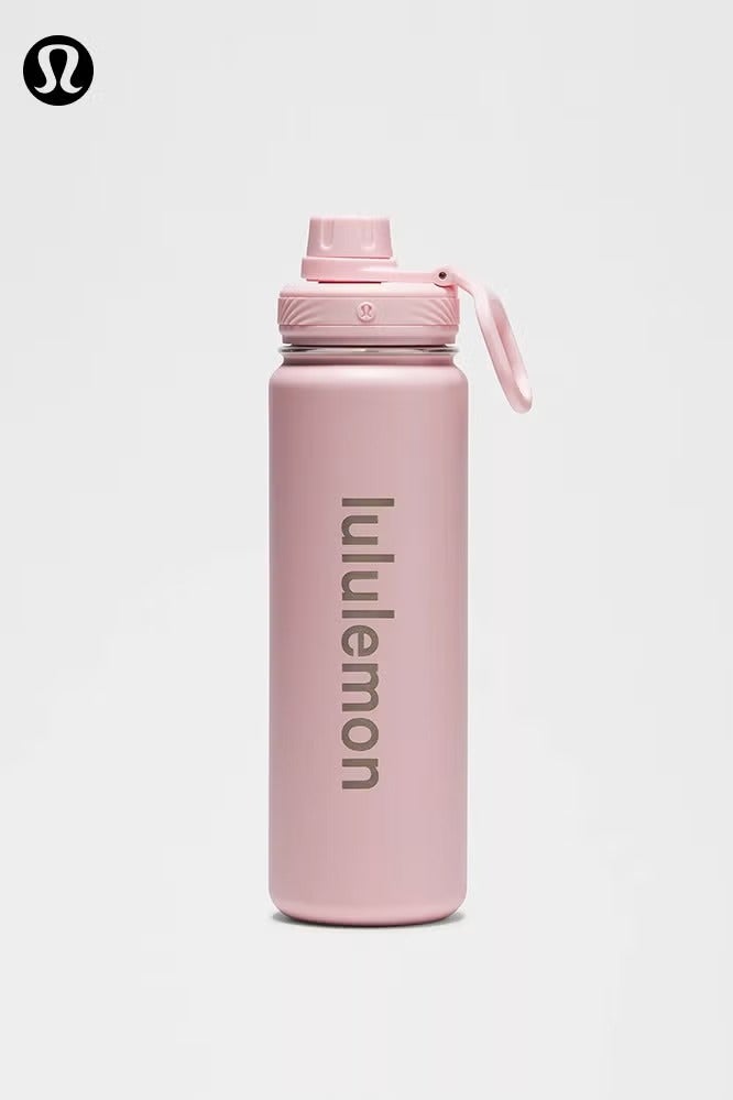 lululemonStainless steel sports vacuum insulated water bottle, suitable for holding water, iced tea, hot tea, etc., with a capacity of 710 milliliters - Image 1
