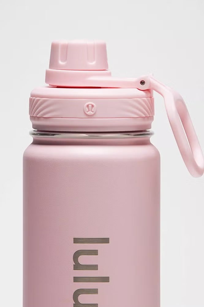 lululemonStainless steel sports vacuum insulated water bottle, suitable for holding water, iced tea, hot tea, etc., with a capacity of 710 milliliters - Image 2