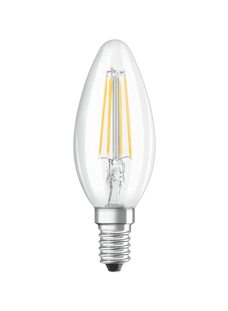 Osram E14 Led Light Bulb Clear Filament 4W Warm White 2700K - Pack of 2 - Image 2