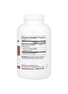 Real Mushrooms Real Mushrooms, Reishi, Mushroom Extract Powder, 200 Capsules  - Image 2