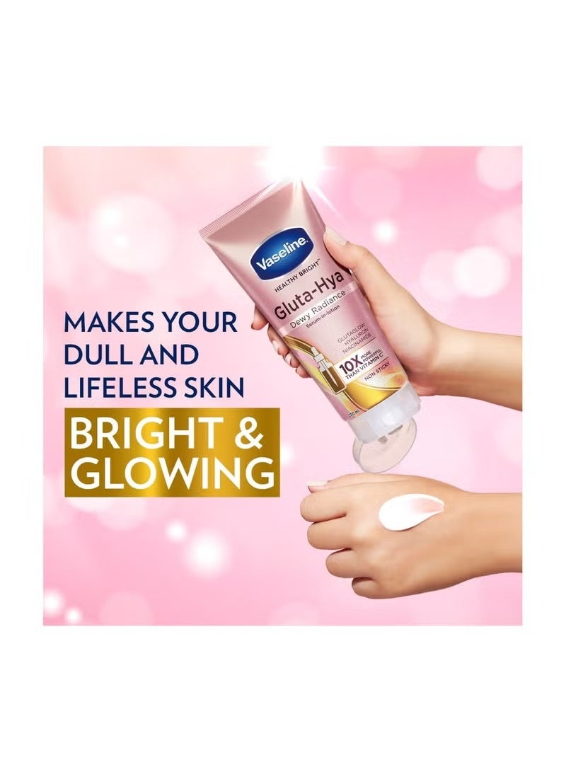 Vaseline Healthy Bright Gluta-Hya Body Lotion 200ml | Serum-in-Lotion with Niacinamide & Hyaluronic Acid for Radiant Skin - Image 3