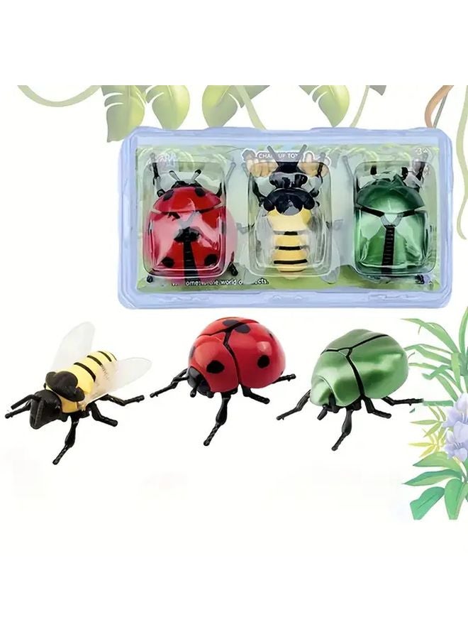 Handcrafted Dragonfly Ladybug Bee Garden Ornament Realistic Insect Figurine Type B - Image 2