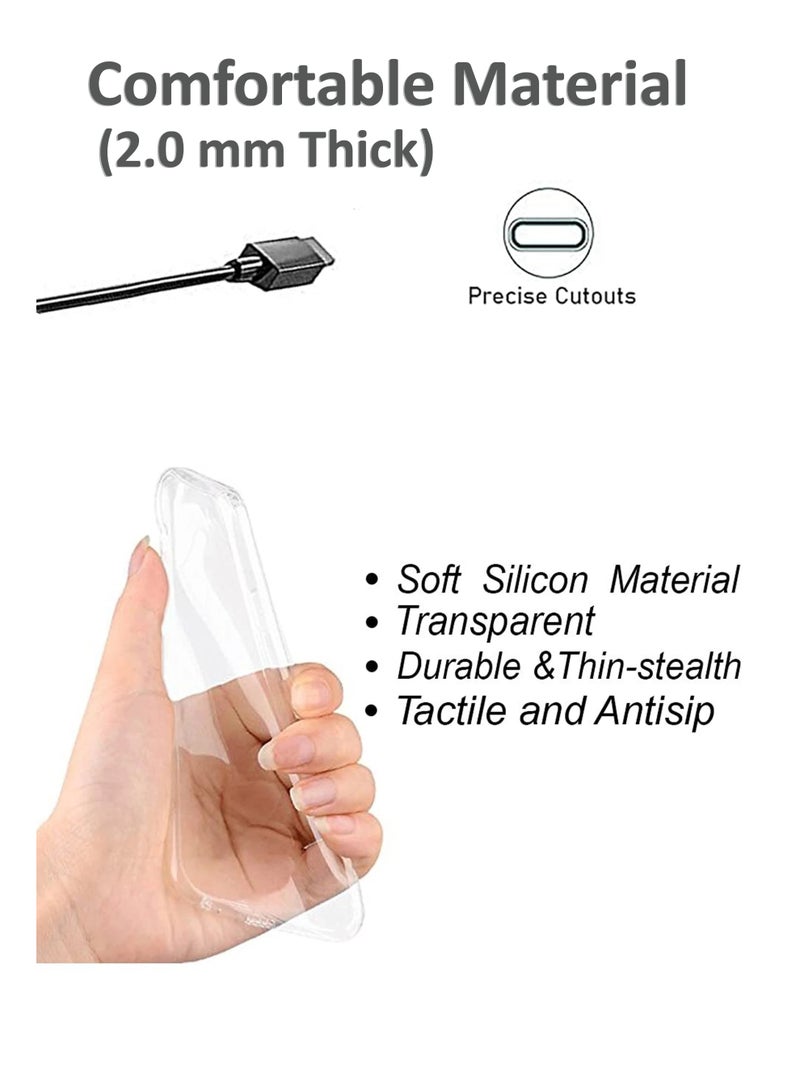 For Redmi Note 15 Pro 5G - Transparent 2.0 mm Thick Silicone Drop-Proof Clear Protective Phone Cover - Transparent - Image 3