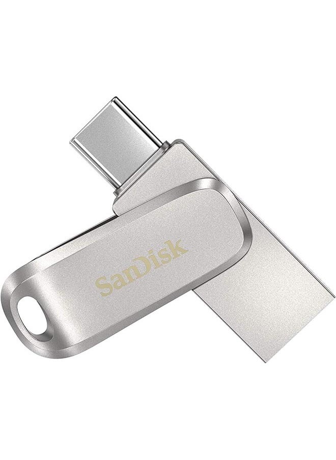 Sandisk Hard Drive - Dual Driver Luxury USB Type-C 256GB, 150MB/ s, USB 3.1 Gen 1- Silver