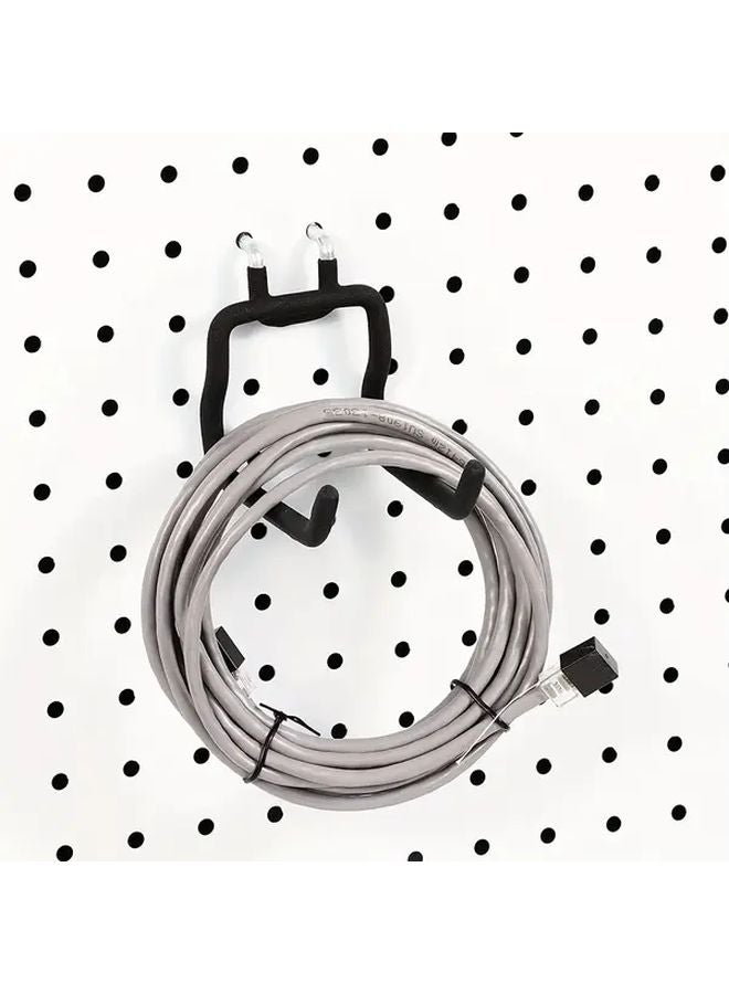 خطافات لوح الأظافر المعدنية الحديثة 4 قطع لتخزين وتعليق الأدوات في ورشة المرآب - Image 5