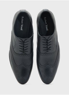 Robert Wood Genuine Leather Formal Lace Ups  - Image 4