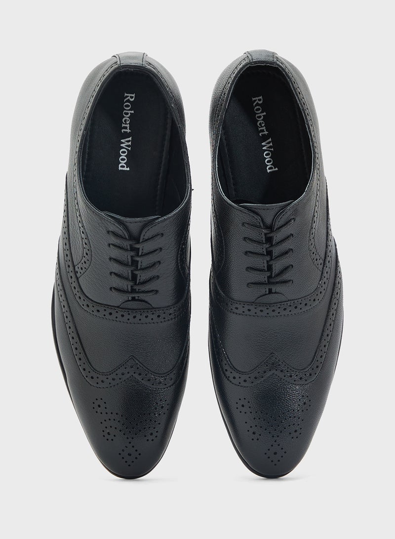 Robert Wood Genuine Leather Formal Lace Ups  - Image 4