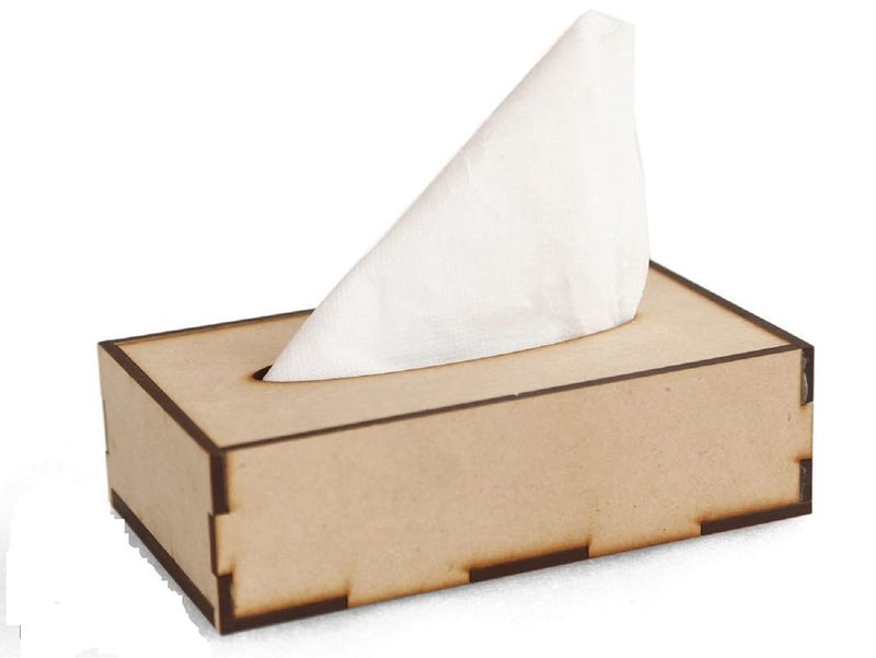 DLEIN Handcrafted Wooden Napkin Holder for Dining Table Tissue Paper Holder by DLEIN Tissue 110 - Image 1