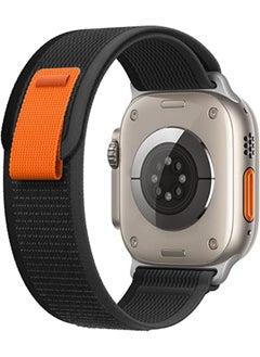 SHOPI Trail Loop Compatible with Apple Watch Band 49mm 45mm 44mm 42mm 41mm 40mm 38mm, Nylon Weave Sport Loop Men Women Adjustable Pull Tab Strap for Apple Watch Ultra iWatch Series 8 7 6 5 4 3 2 1 SE  - Image 1