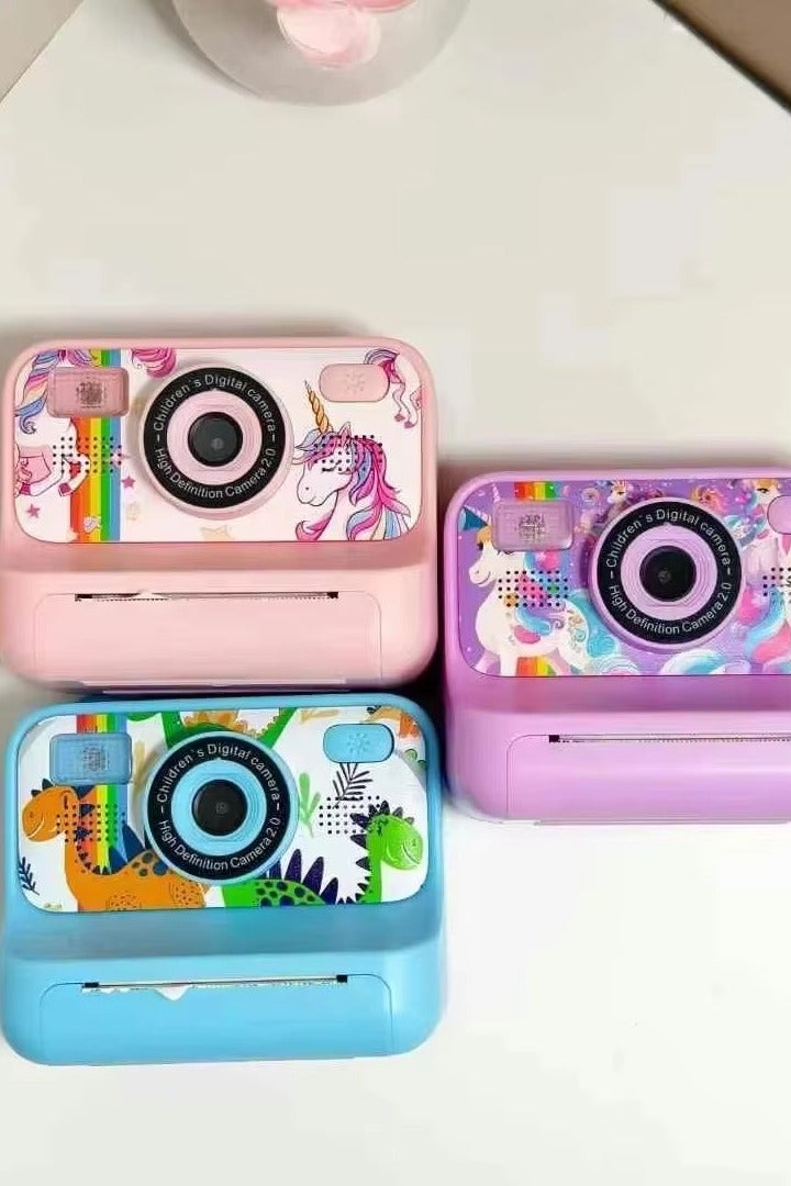 Generic Children's Camera With Printing Can Shoot Children's Gift Mini Toy Camera Photos Video Digital Instant Camera - Image 2