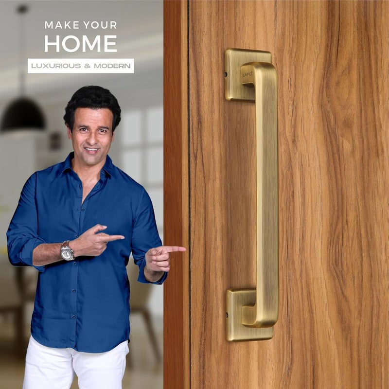 LAPO LAPO Cool Door Handles for Main Door Main Door Handle Door Handle Zinc Alloy10 Inches Pack of 1 Antique Finish 3 Years Warranty Pull Handle  - Image 2