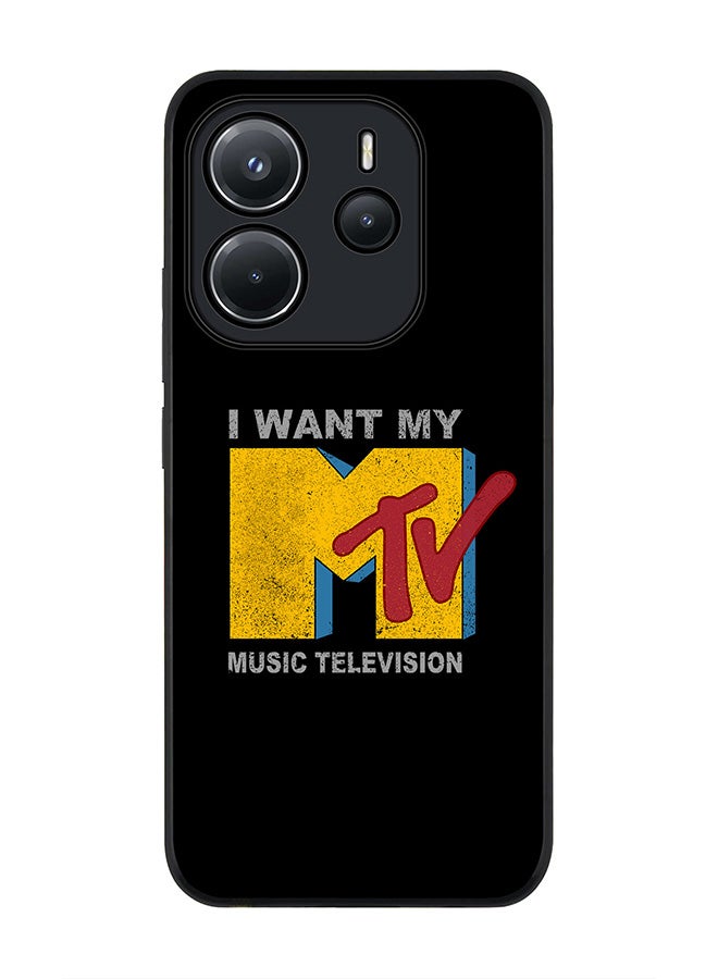 Stylizedd For Xiaomi Redmi Note 14 4G 4G Case,Slim fit Camera Protection, Shockproof Thin Phone cover  - I want my mtv - Image 1