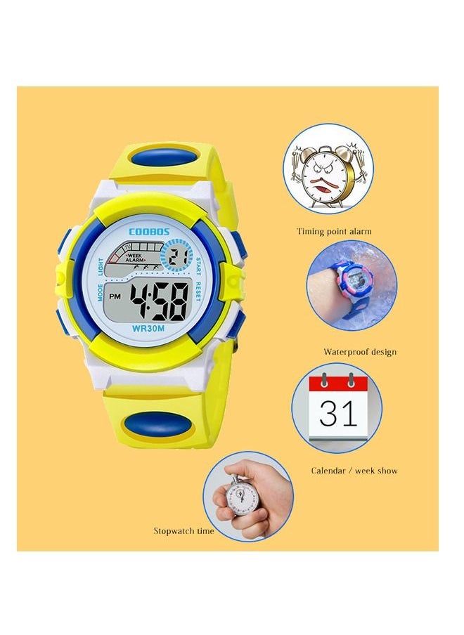 Coobos - Kids' Water Resistant Rubber Digital Watch - Image 1