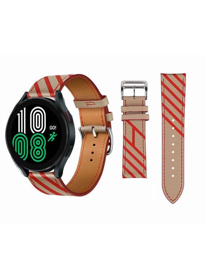 Perfii Replacement Band For Samsung Galaxy Watch4 Apricot Red - Image 1