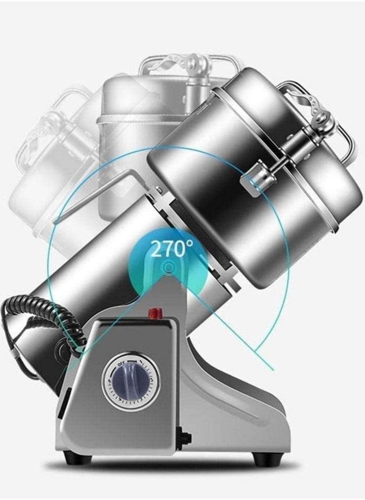 SILVER CREST Silver Crest 500 grams Heavy Grinder for Cereal, Grain, Spice Powder Grinder Machine 100% Copper Motor, Imported  - Image 2
