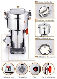 SILVER CREST Silver Crest 500 grams Heavy Grinder for Cereal, Grain, Spice Powder Grinder Machine 100% Copper Motor, Imported  - Image 5