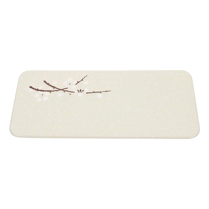 Japanese Style Hand Painted Ceramic Sushi Serving Plate Blue Green Rectangular Tableware - Image 2