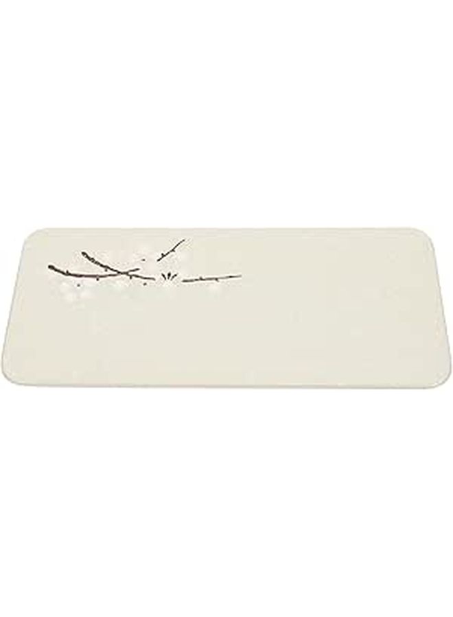Japanese Style Hand Painted Ceramic Sushi Serving Plate Blue Green Rectangular Tableware - Image 1