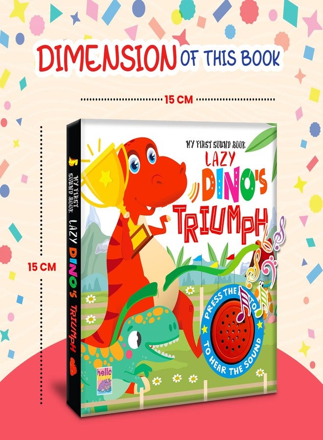 BRIJBASI Lazy Dinosaur Trump - Interactive Single Sound Book for Kids | Musical Rhymes and Learning Fun | Colorful Board Book for Toddlers - Image 2