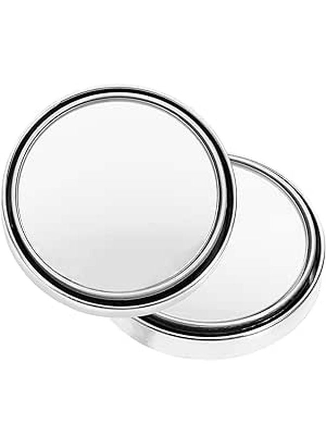 2Pcs Silver Wide Angle Blind Spot Mirrors Adjustable For Car Side And Rearview Mirror - Image 1