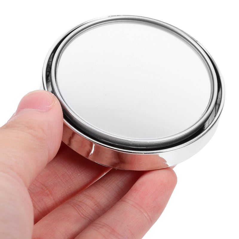 2Pcs Silver Wide Angle Blind Spot Mirrors Adjustable For Car Side And Rearview Mirror - Image 5