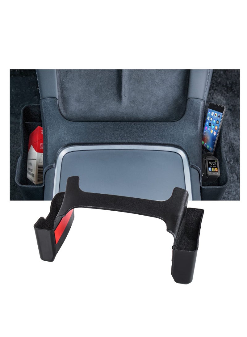 SYOSI Center Console Side Organizer Compatible with Tesla Model 3 / Tesla Model Y 2021-2022, Tray Storage Box ABS Plastic and Flocking Materials - Image 1