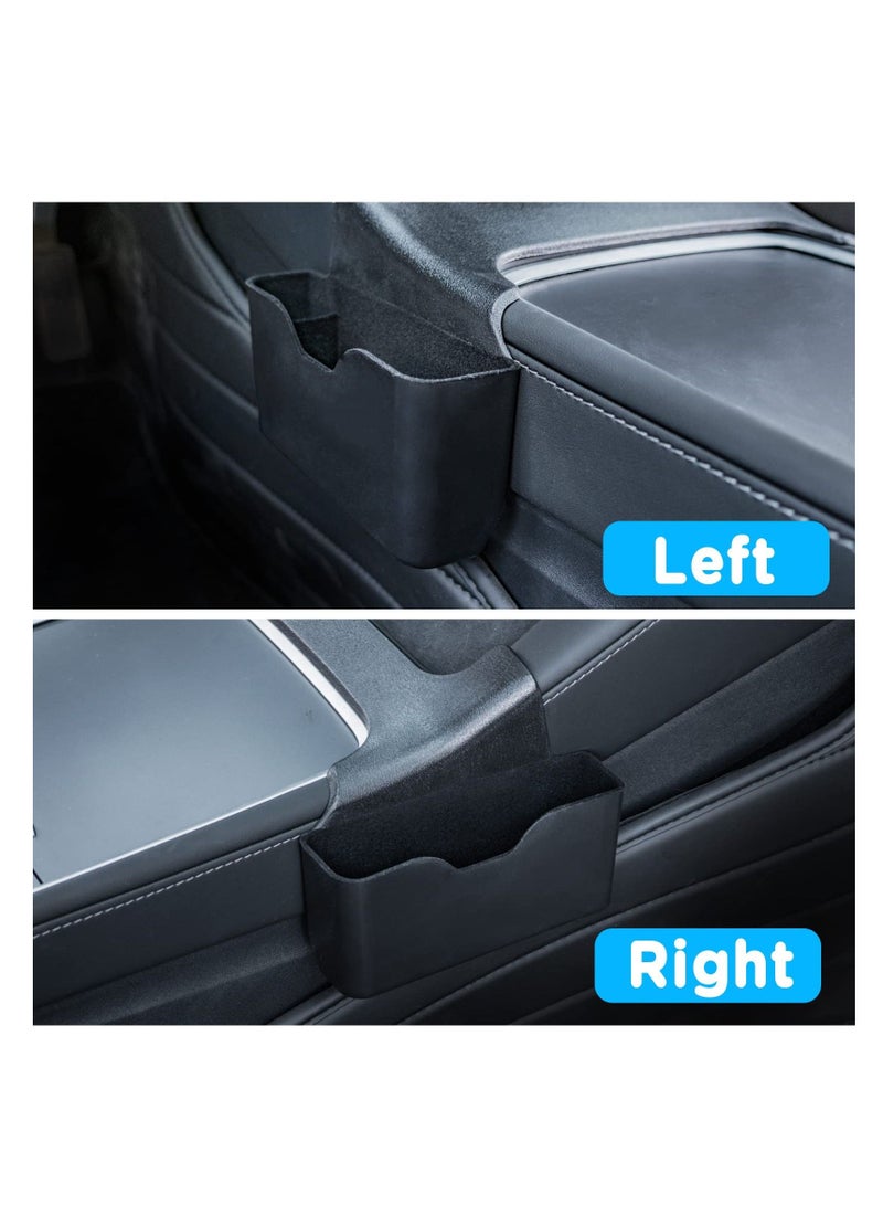 SYOSI Center Console Side Organizer Compatible with Tesla Model 3 / Tesla Model Y 2021-2022, Tray Storage Box ABS Plastic and Flocking Materials - Image 3