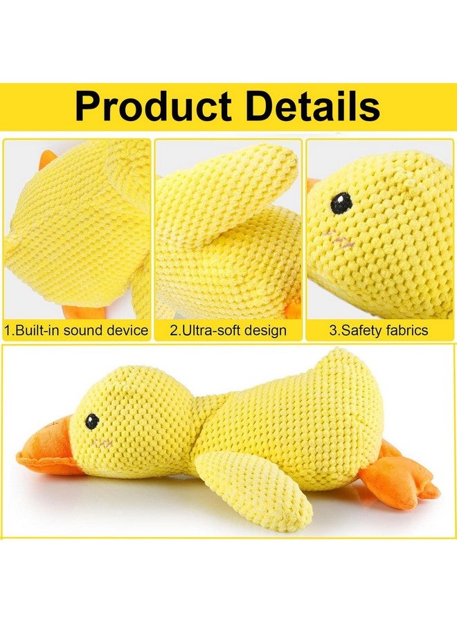 Mellow Dog Calming Duck, 2025 New Yellow Duck Dog Toy, The Mellow Ducks Calming Pillow, Dogs Ducks Toy with Quacking Sound for Indoor Dogs (Yellow) - Image 3