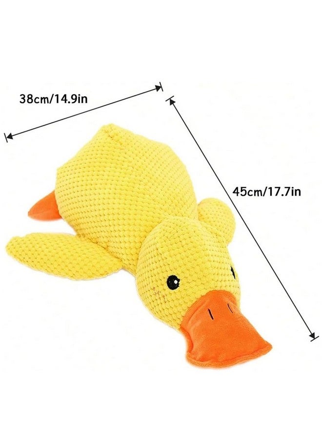 Mellow Dog Calming Duck, 2025 New Yellow Duck Dog Toy, The Mellow Ducks Calming Pillow, Dogs Ducks Toy with Quacking Sound for Indoor Dogs (Yellow) - Image 2