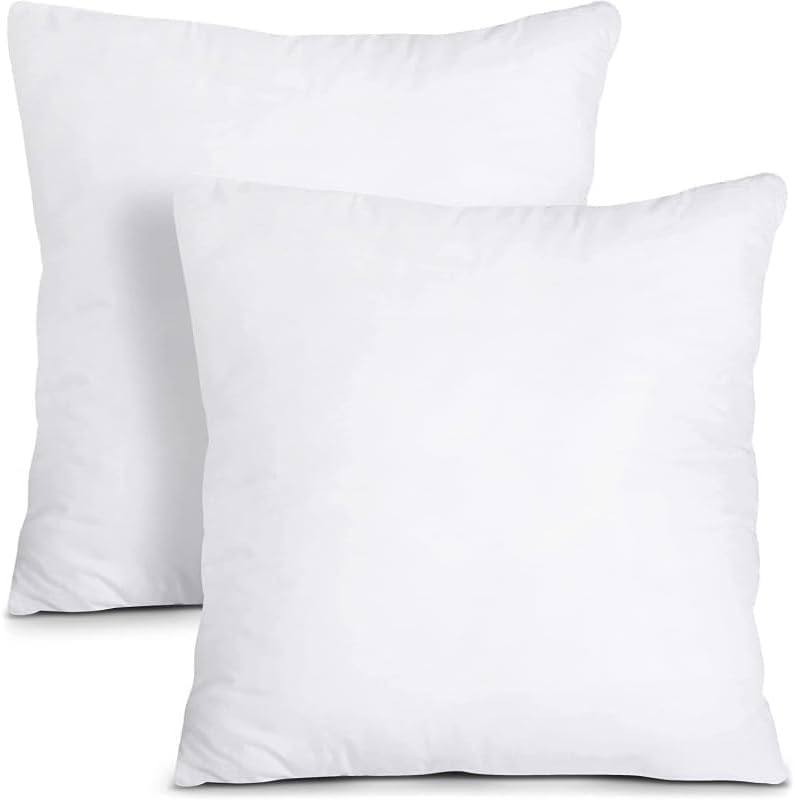 Luxury Cushion Filler, Decorative Pillow Inserts (Pack of 2, White) - Square Indoor Bed and Couch Pillows - Hollowfibre Cushion Fillers (Pack of 4, 65 x 65 cm) - Image 2