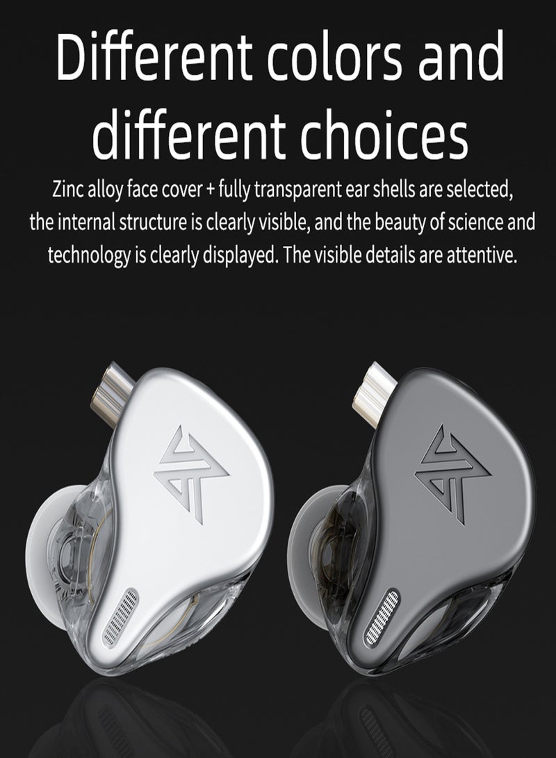 كي زد سماعات أذن سلكية KZ DQ6 مقاس 3.5 مم، سماعة أذن ديناميكية عالية الدقة للموسيقى، سماعة رياضية، كابل قابل للفصل ثنائي السنون بدون ميكروفون - Image 4