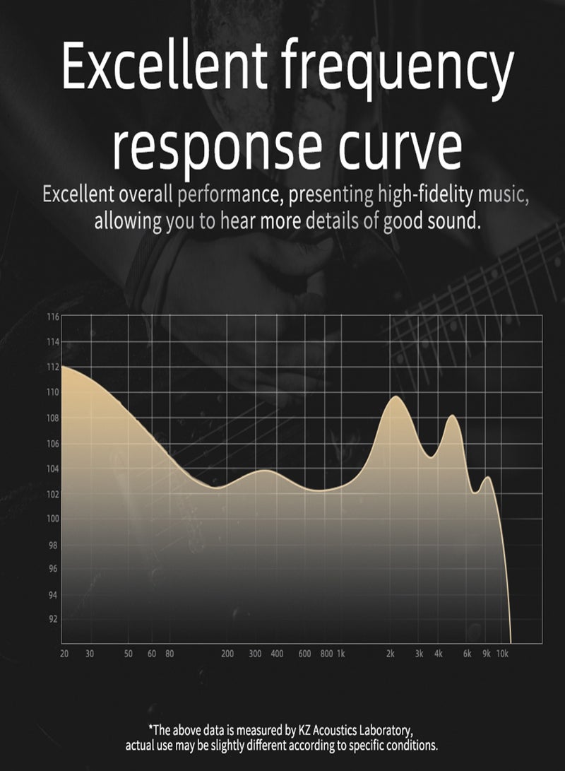 كي زد سماعات أذن سلكية KZ DQ6 مقاس 3.5 مم، سماعة أذن ديناميكية عالية الدقة للموسيقى، سماعة رياضية، كابل قابل للفصل ثنائي السنون بدون ميكروفون - Image 5