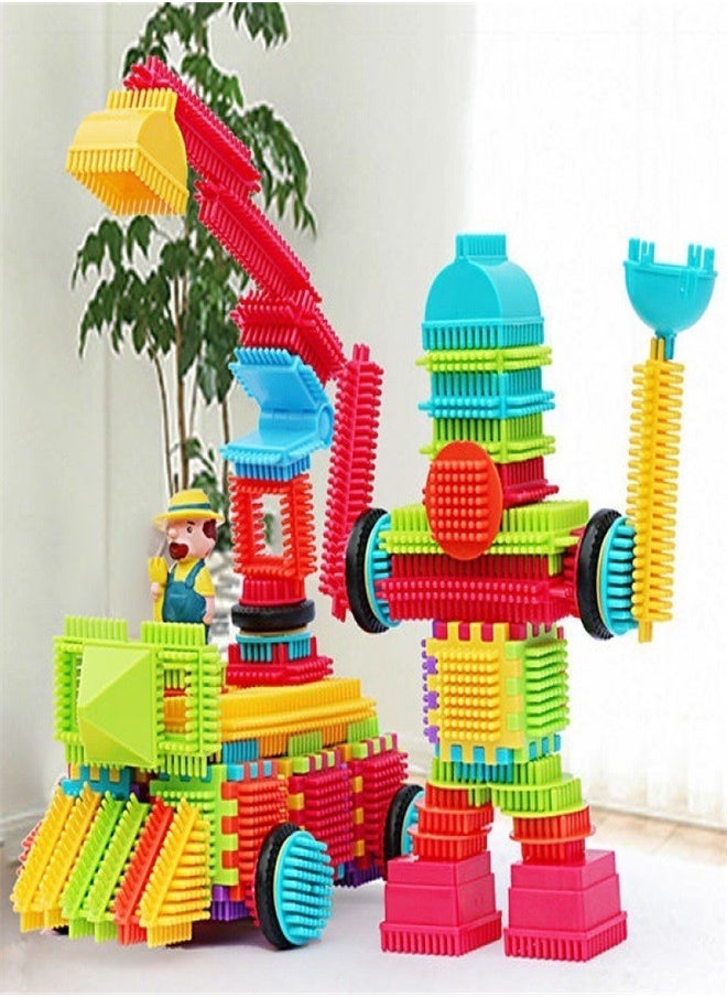 150 PCS Hedgehog Shape 3D Building Blocks Tiles Set Construction Learning Toy Stacking Educational Block Creativity beyond Imagination Inspirational Recreational Educational  - Image 1