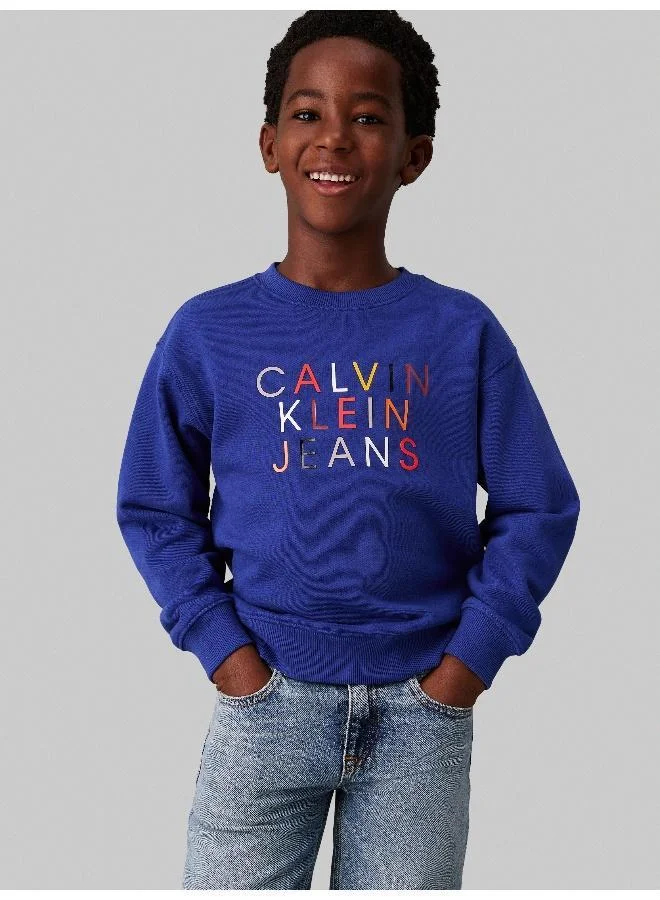 Calvin Klein Jeans Kids Logo Graphic Sweatshirt