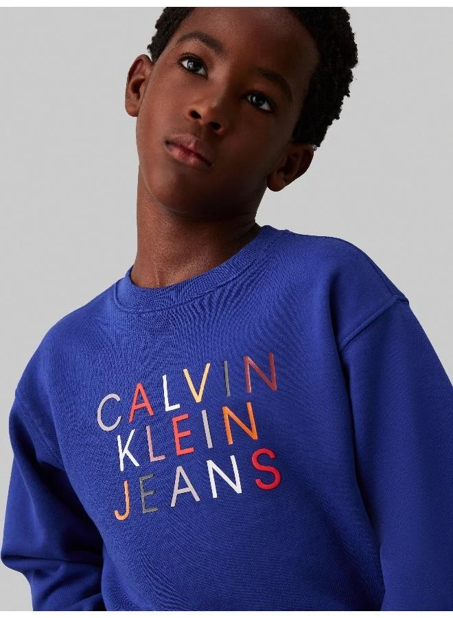 Calvin Klein Jeans Kids Logo Graphic Sweatshirt
